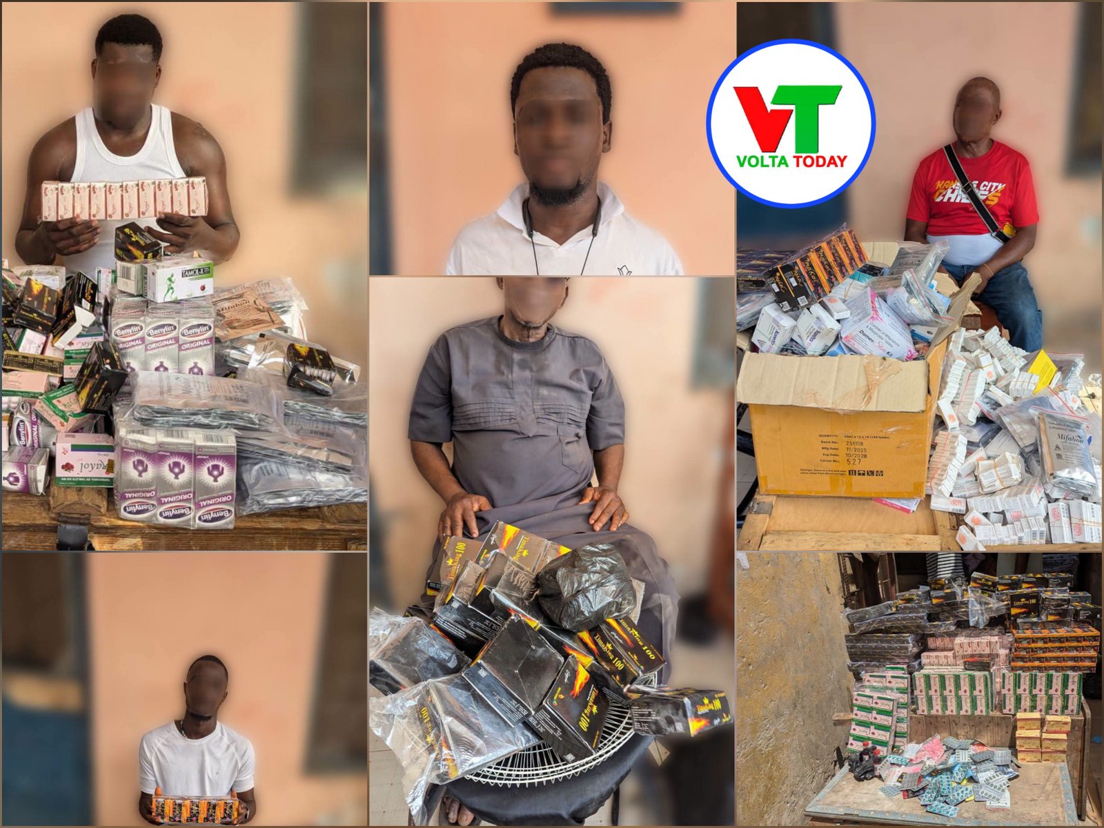 Police Clamp Down on Illicit Drug Network: Eight Arrested in Okaishie Narcotics Raid