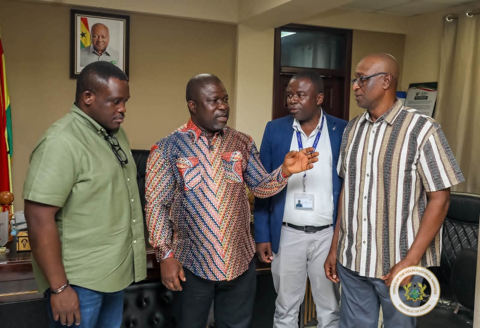 Volta Regional Minister Hosts Communications Minister Sam George to Bolster Network and Telephony Connectivity