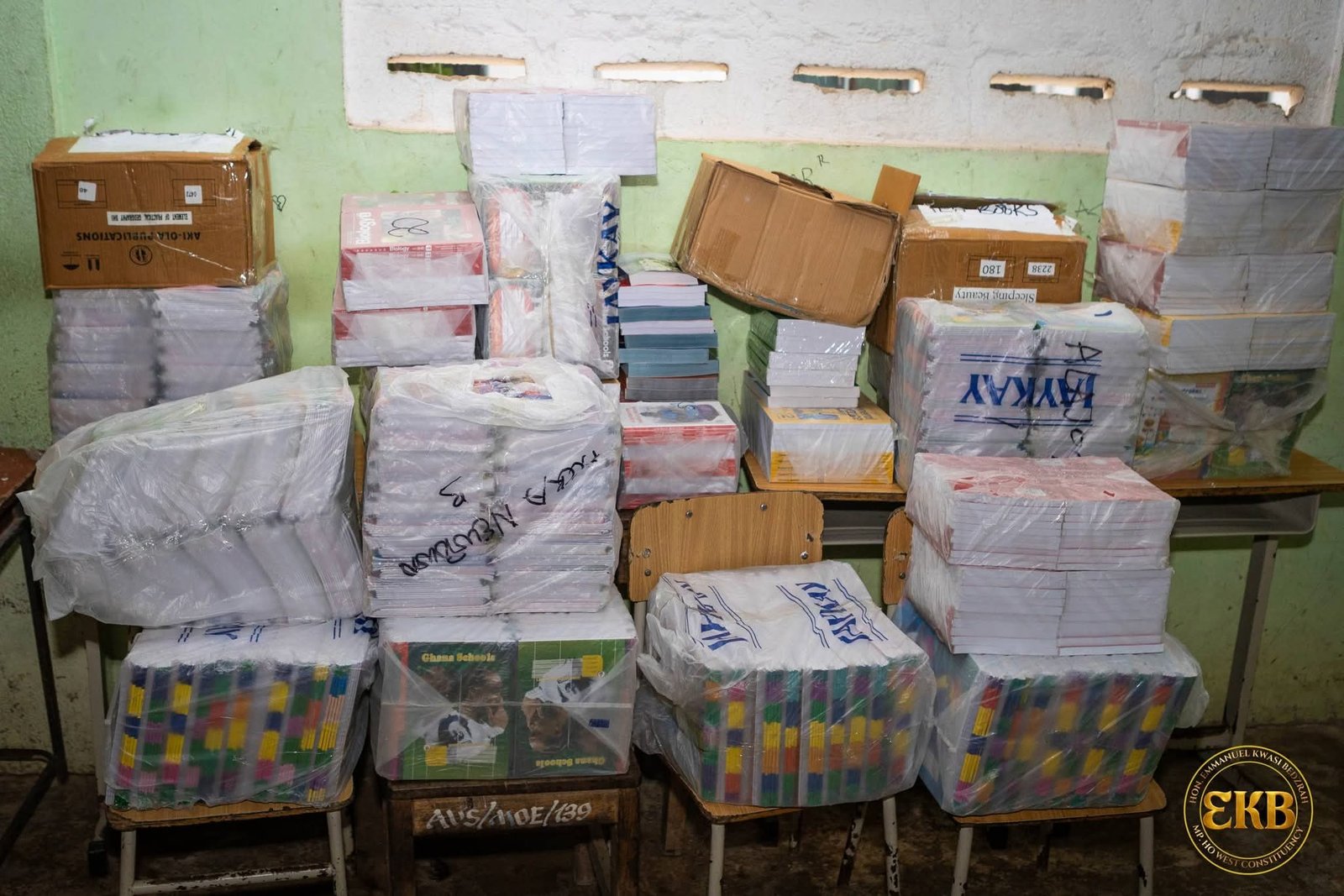 Hon. Bedzrah Partners with GETFund to Donate Essential Learning Materials Across Ho West