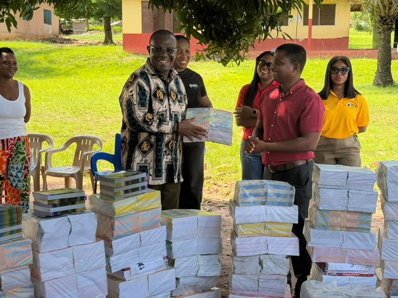 Hon. Bedzrah Partners with GETFund to Donate Essential Learning Materials Across Ho West