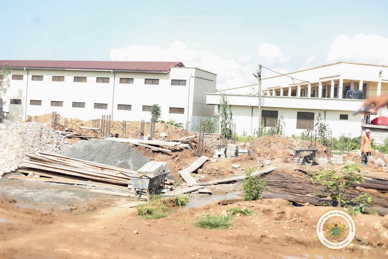 Hon. Thomas Worlanyo Tsekpo Tours James Gunu to Inspect 24-Hour Economy Market Project in Hohoe