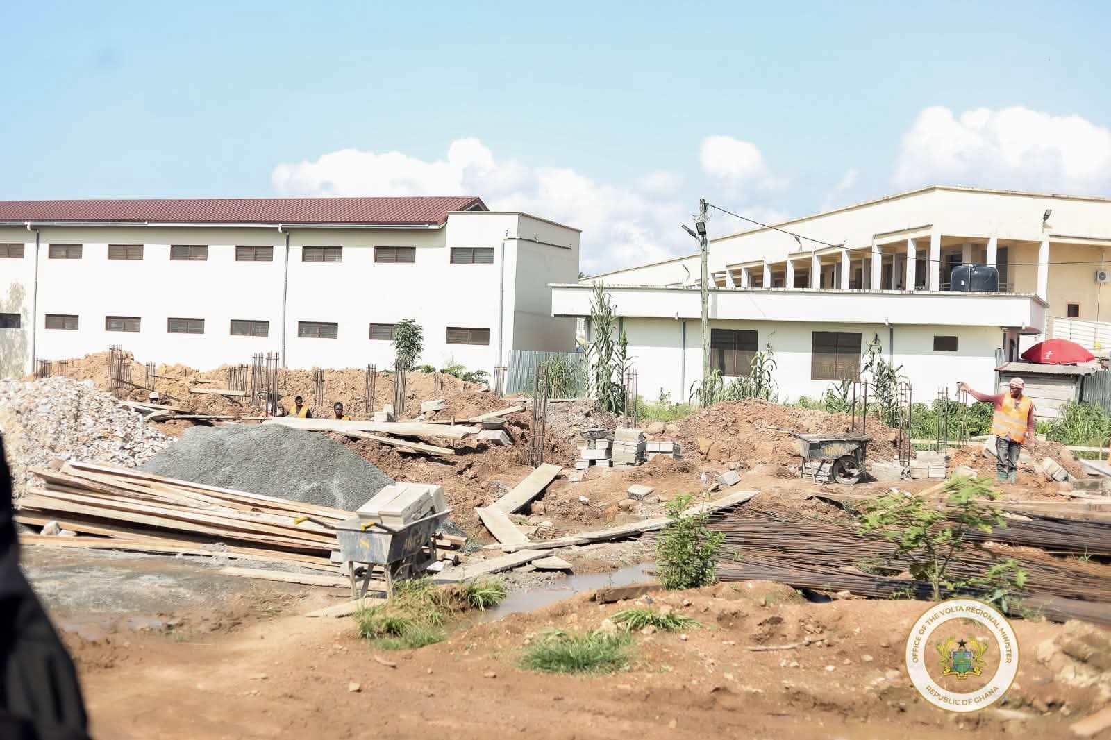 Hon. Thomas Worlanyo Tsekpo Tours James Gunu to Inspect 24-Hour Economy Market Project in Hohoe