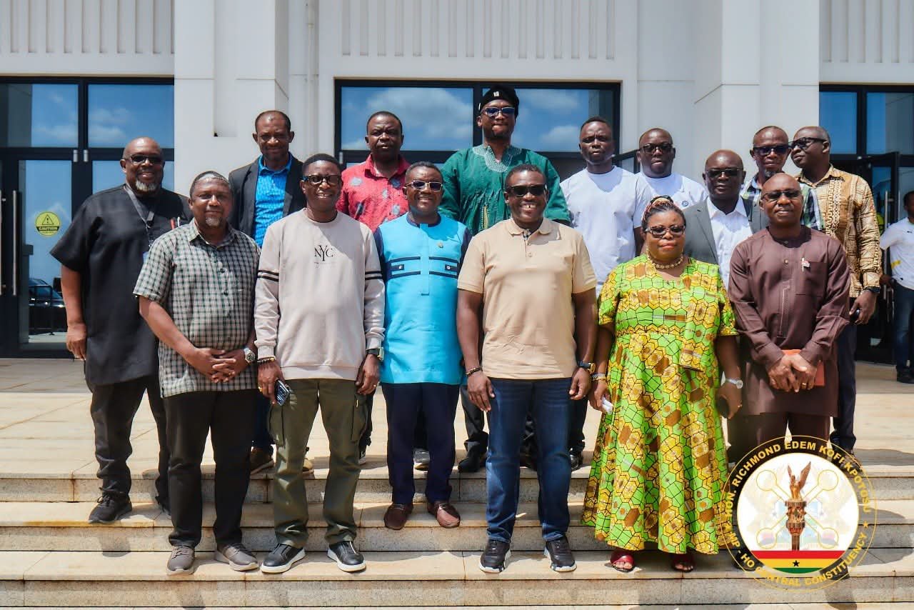 Hon. Edem Kpotosu, Digital Minister Sam George Tour Ho Central to Boost Telecom Connectivity and Youth Coding