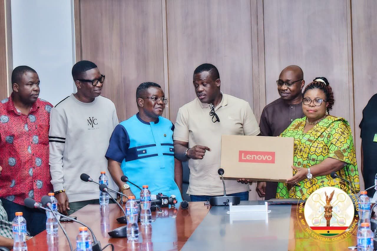 Hon. Edem Kpotosu, Digital Minister Sam George Tour Ho Central to Boost Telecom Connectivity and Youth Coding