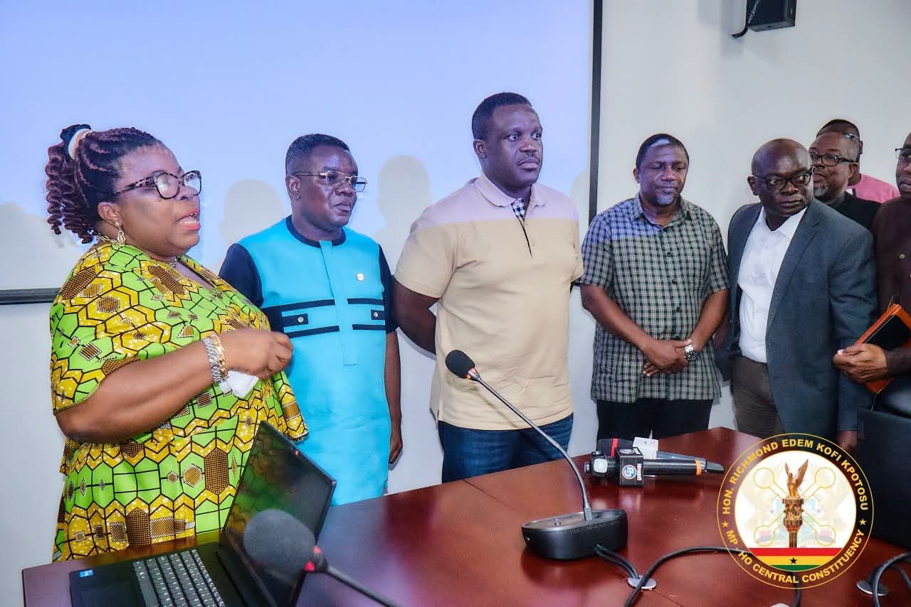 Hon. Edem Kpotosu, Digital Minister Sam George Tour Ho Central to Boost Telecom Connectivity and Youth Coding