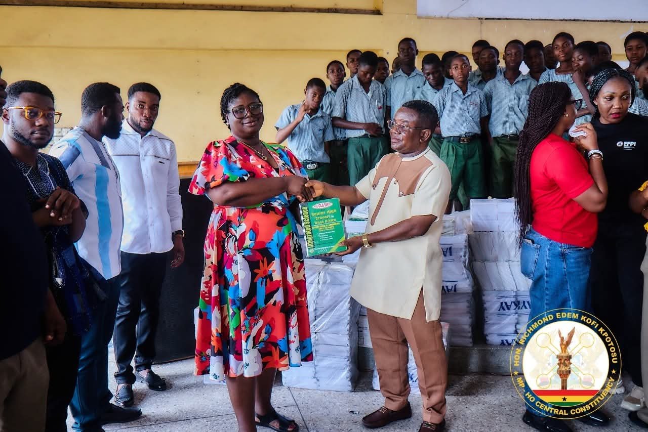 Ho Central MP Donates Assorted Books to Sokode SHS and Schools Across Constituency
