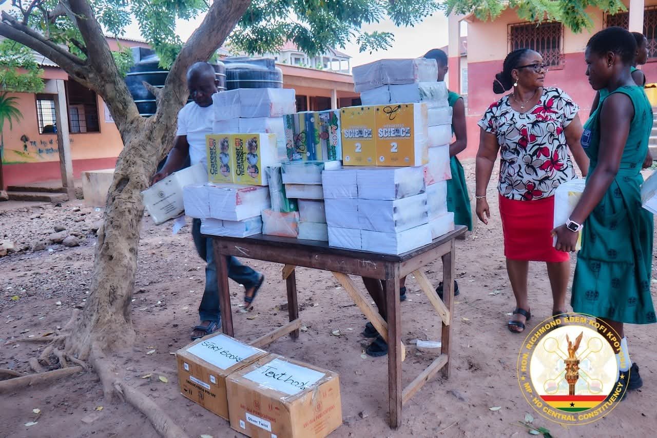 Ho Central MP Donates Assorted Books to Sokode SHS and Schools Across Constituency
