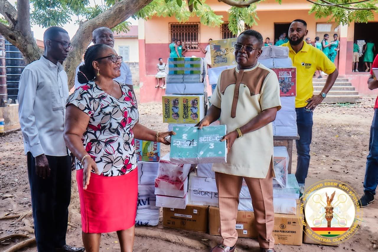 Ho Central MP Donates Assorted Books to Sokode SHS and Schools Across Constituency