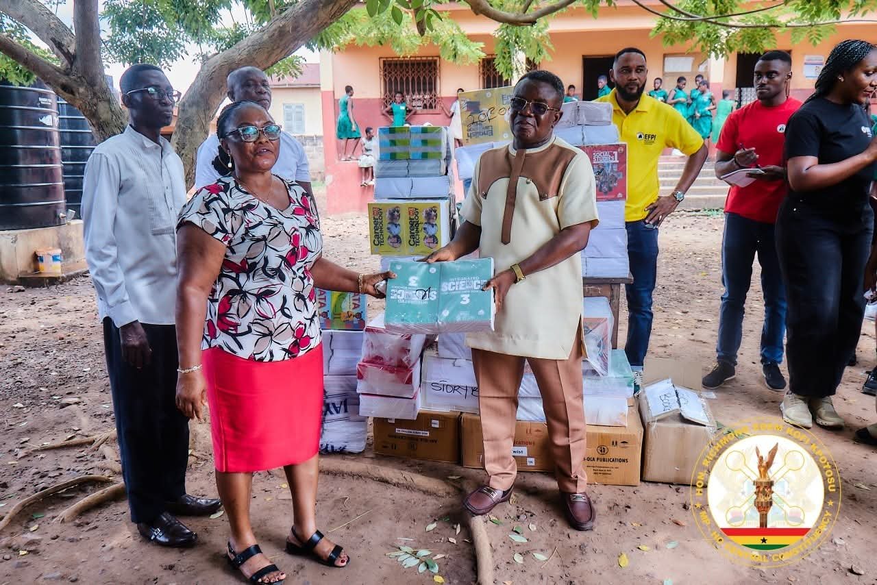 Ho Central MP Donates Assorted Books to Sokode SHS and Schools Across Constituency