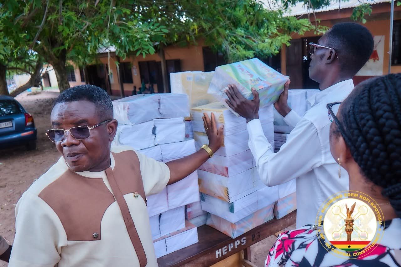Ho Central MP Donates Assorted Books to Sokode SHS and Schools Across Constituency