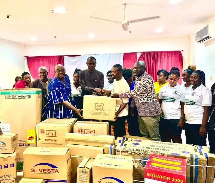 Hon. Frank Afriyie Empowers Afadzato South Youth with Essential Tools and Equipment