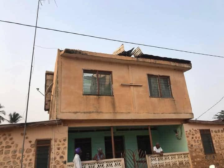 Hon. Frank Afriyie Provides Immediate Assessment and Relief to Rainstorm-Hit Liati Wote