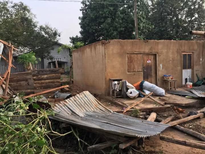 Hon. Frank Afriyie Provides Immediate Assessment and Relief to Rainstorm-Hit Liati Wote