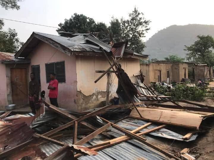 Hon. Frank Afriyie Provides Immediate Assessment and Relief to Rainstorm-Hit Liati Wote