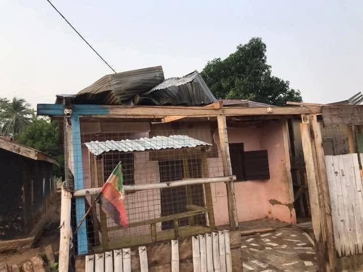 Hon. Frank Afriyie Provides Immediate Assessment and Relief to Rainstorm-Hit Liati Wote