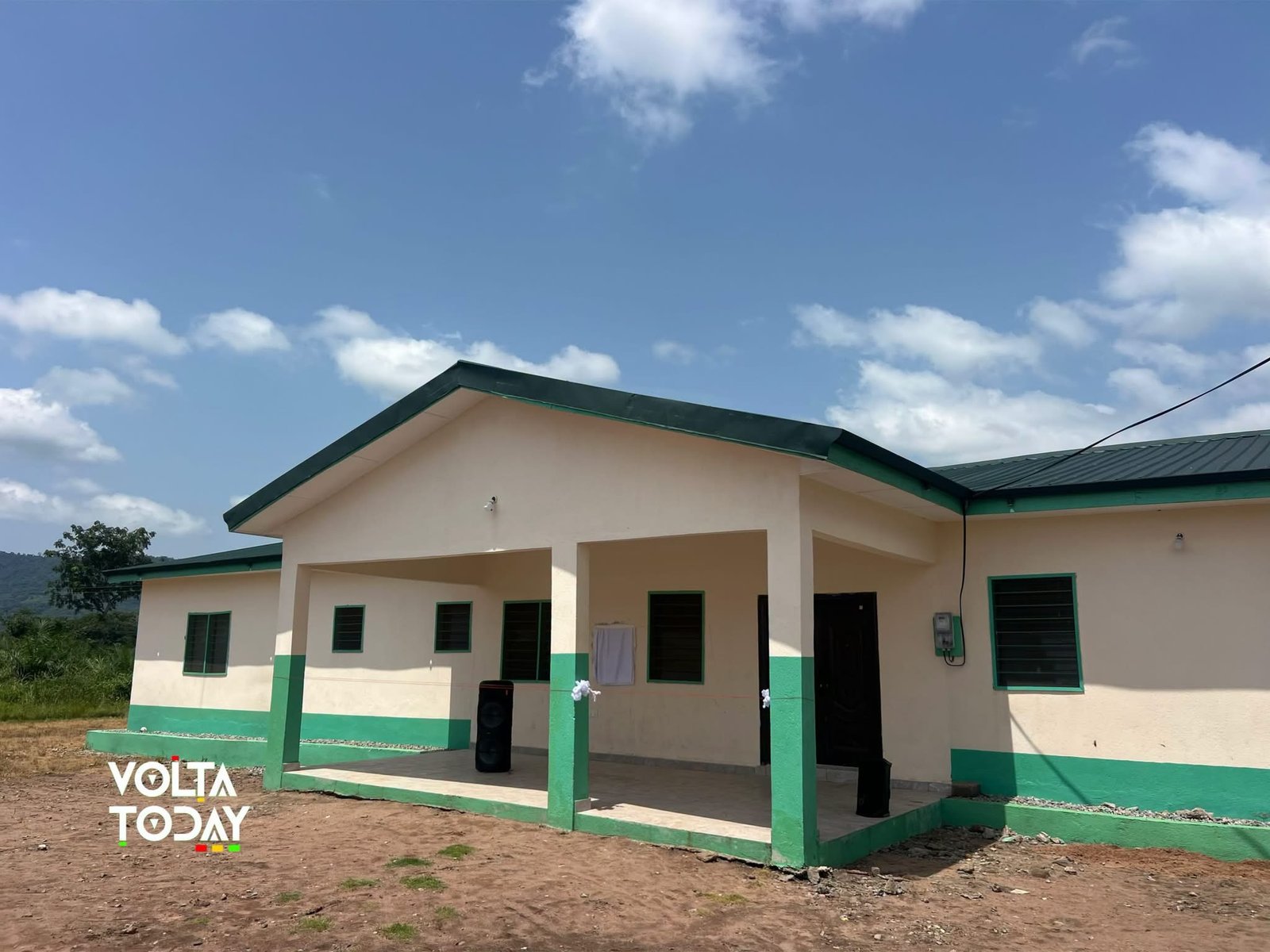 Ho West MP Bedzrah Emmanuel and DCE Commission and Hand Over CHPS Compound at Bakpe