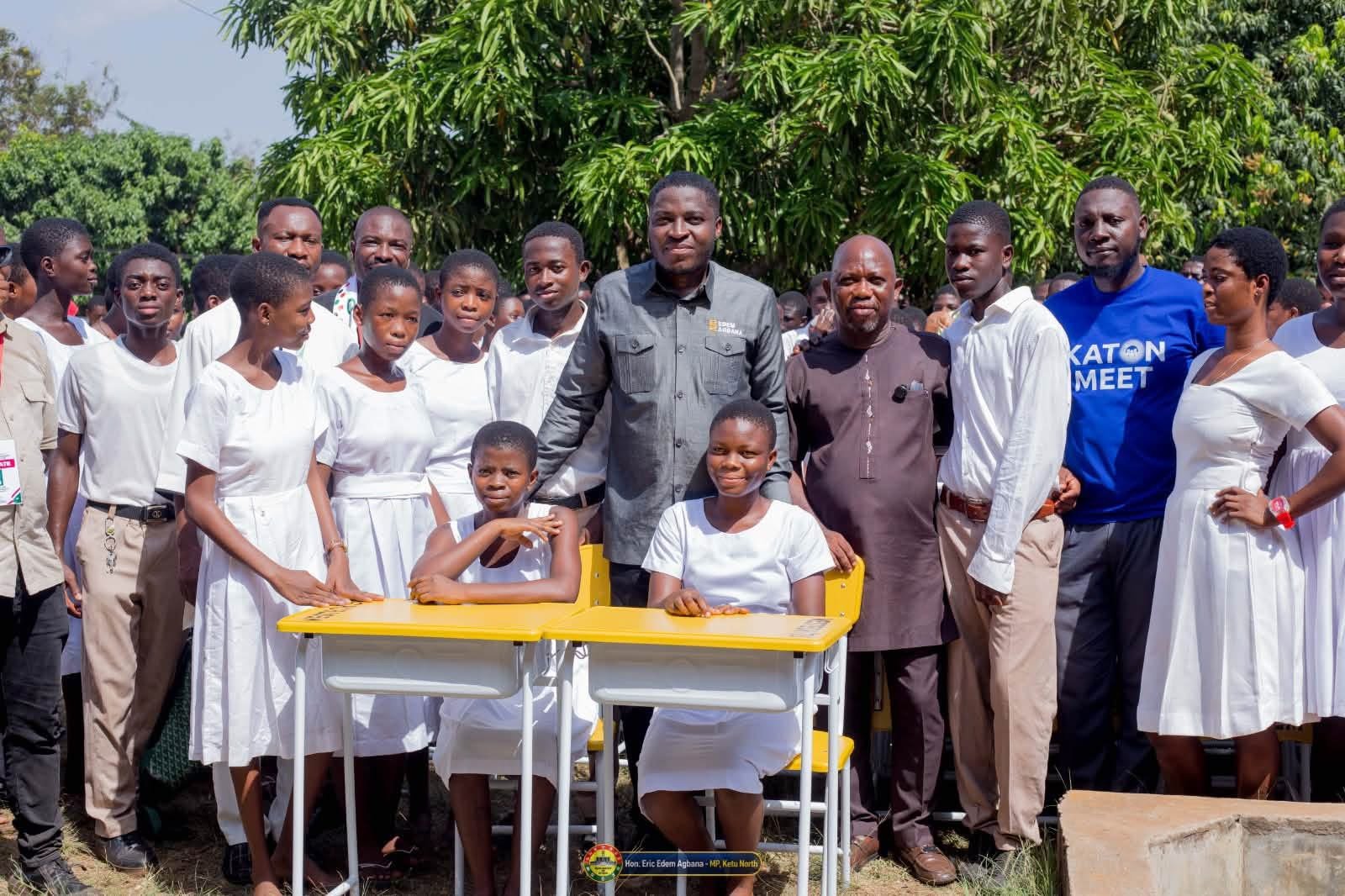 Ketu North MP Edem Agbana Donates Mono Desks to Weta Senior High Technical School