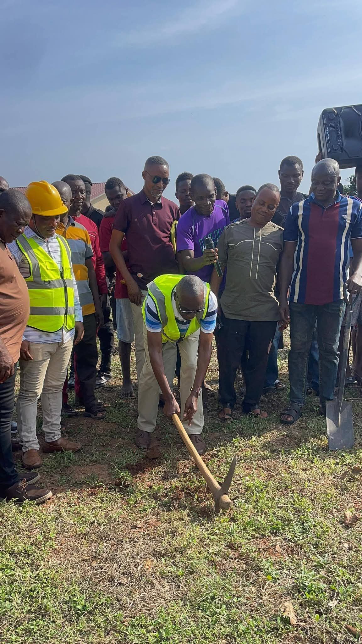 Hon. Peter Nortsu-Kotoe Joins Akatsi North DCE to Sod-Cut Educational Facilities at Lome- Ghana Basic School